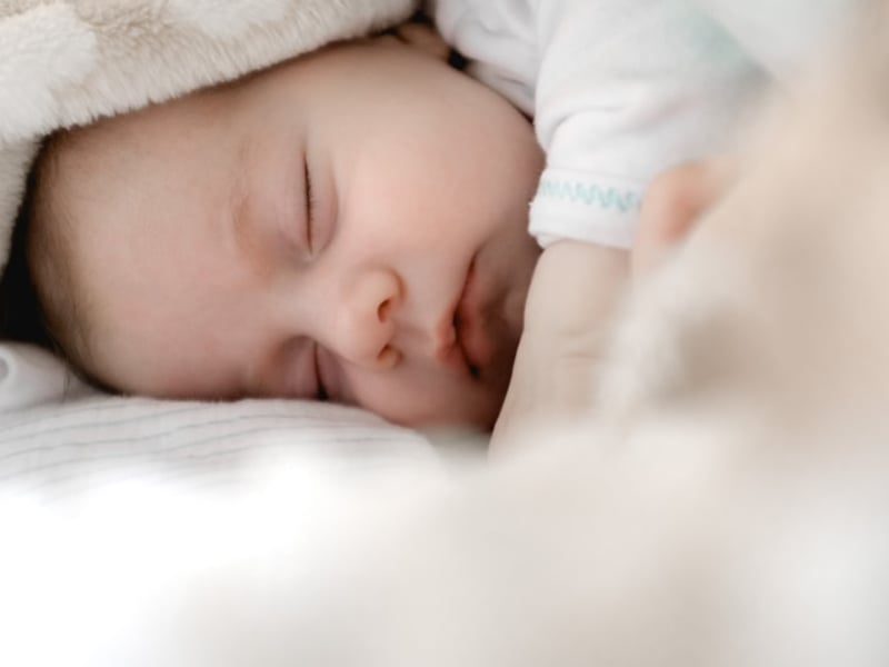 New father with baby